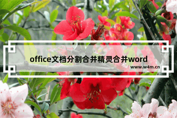 office文档分割合并精灵合并word文件的方法