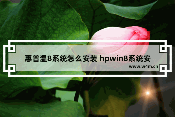 惠普温8系统怎么安装 hpwin8系统安装