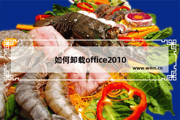 如何卸载office2010