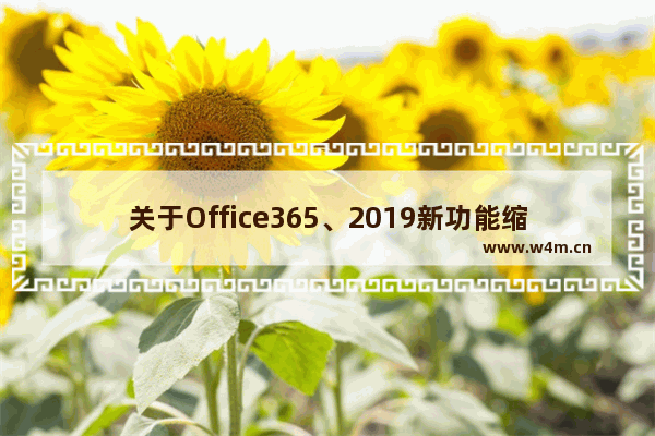 关于Office365、2019新功能缩放定位的深层次思考