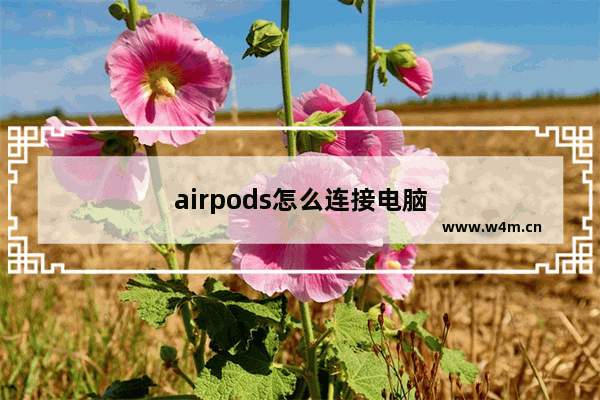 airpods怎么连接电脑