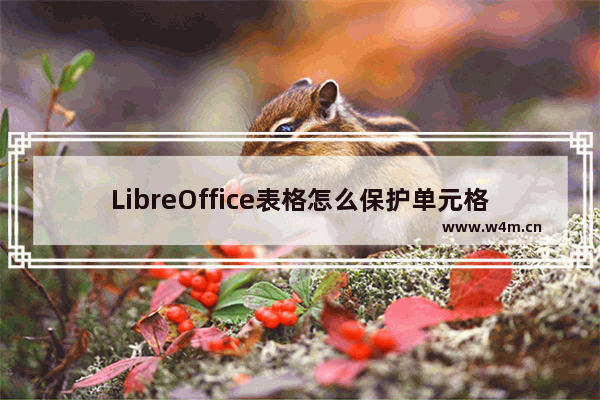 LibreOffice表格怎么保护单元格? LibreOffice单元格禁止修改的技巧