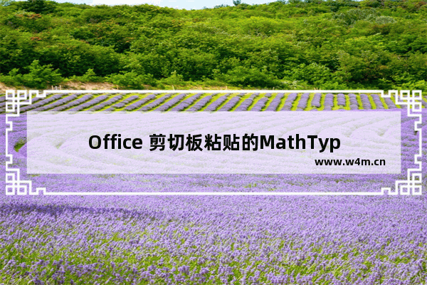 Office 剪切板粘贴的MathType公式无法打开