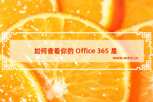 如何查看你的 Office 365 是 2013 还是 2016 版本？