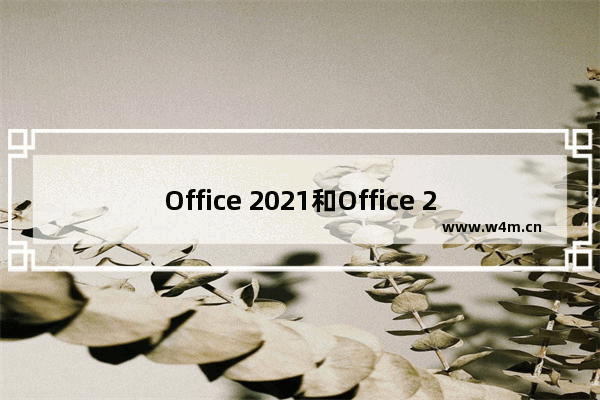 Office 2021和Office 2019区别是什么，值得升级吗？