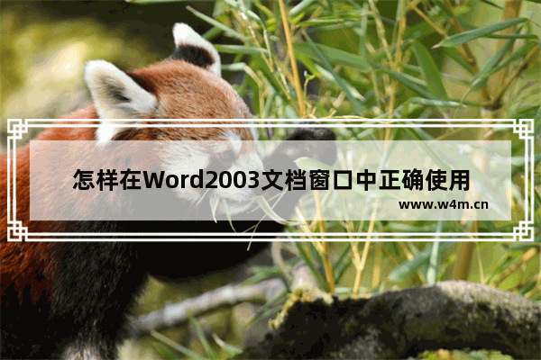 怎样在Word2003文档窗口中正确使用Office助手