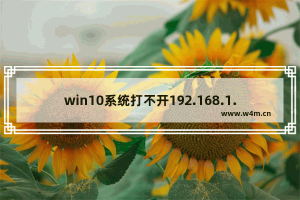 win10系统打不开192.168.1.1路由器后台怎么办