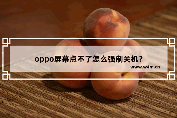 oppo屏幕点不了怎么强制关机？