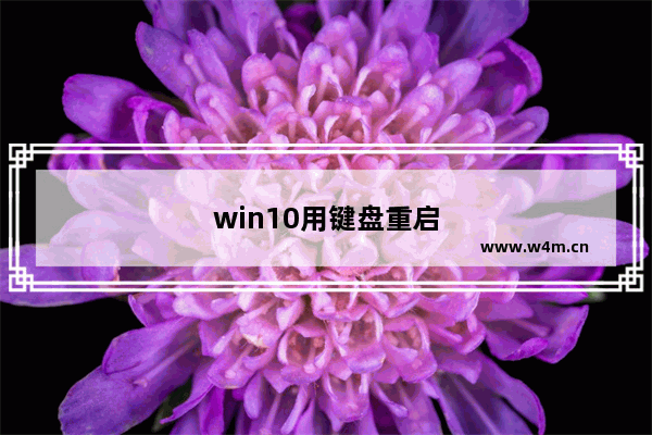 win10用键盘重启