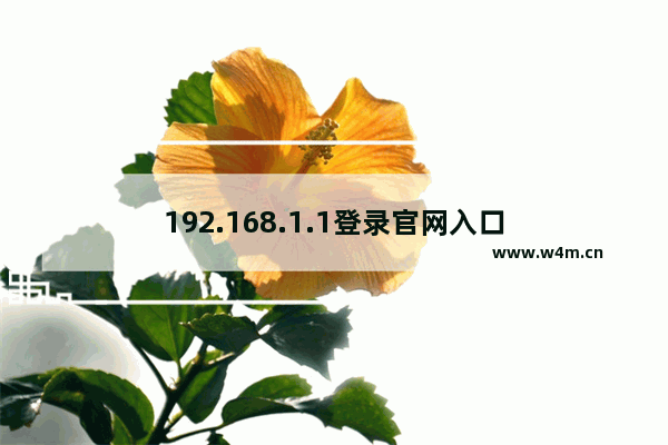 192.168.1.1登录官网入口