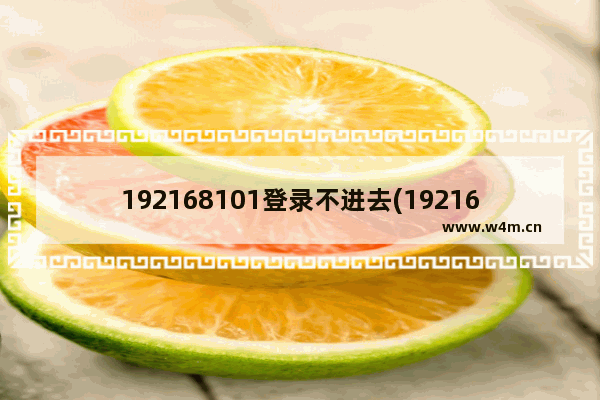 192168101登录不进去(19216811登不进去怎么回事)