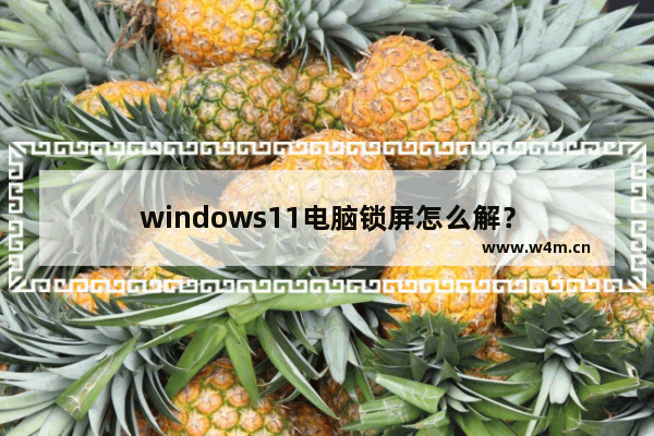 windows11电脑锁屏怎么解？