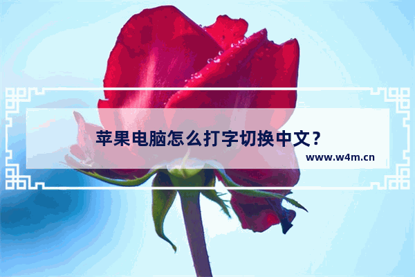 苹果电脑怎么打字切换中文？