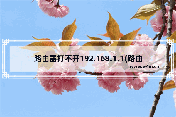 路由器打不开192.168.1.1(路由器网址192.168.5.1打不开)