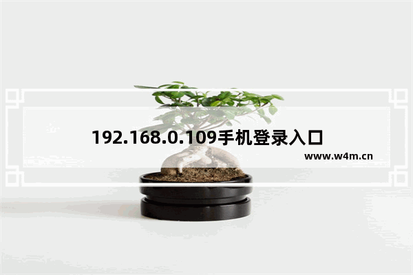 192.168.0.109手机登录入口