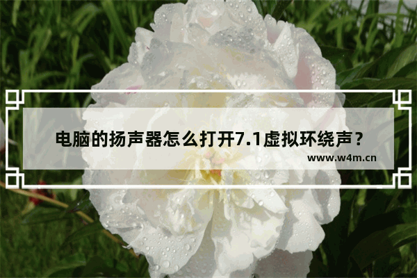 电脑的扬声器怎么打开7.1虚拟环绕声？