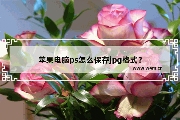 苹果电脑ps怎么保存jpg格式？