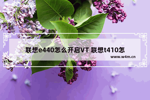 联想e440怎么开启VT 联想t410怎么开启vt