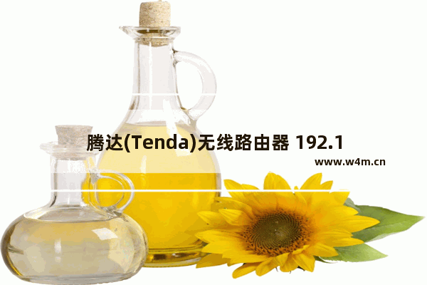 腾达(Tenda)无线路由器 192.168.0.1打不开的几种解决方法