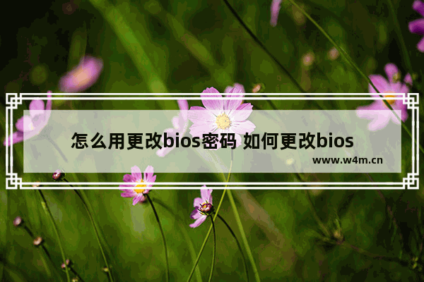 怎么用更改bios密码 如何更改bios开机密码