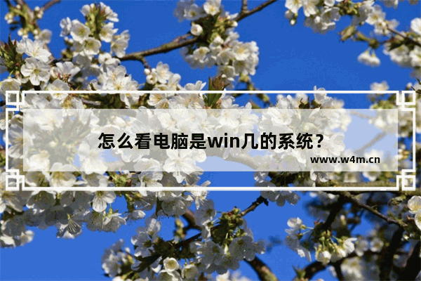 怎么看电脑是win几的系统？