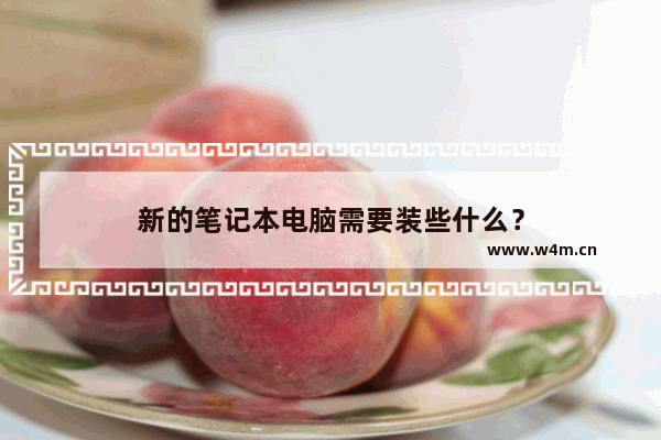 新的笔记本电脑需要装些什么？