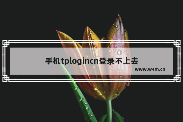 手机tplogincn登录不上去