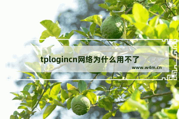 tplogincn网络为什么用不了