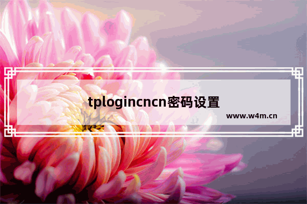 tplogincncn密码设置