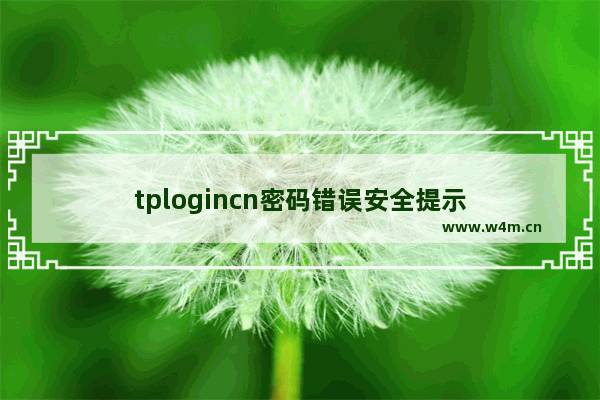 tplogincn密码错误安全提示