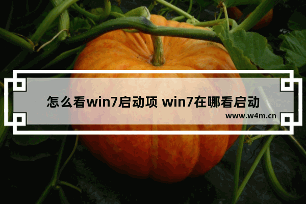 怎么看win7启动项 win7在哪看启动项