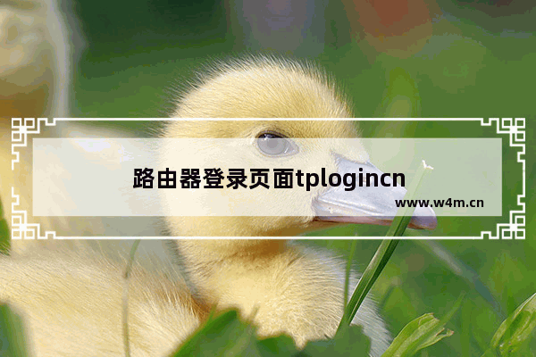 路由器登录页面tplogincn