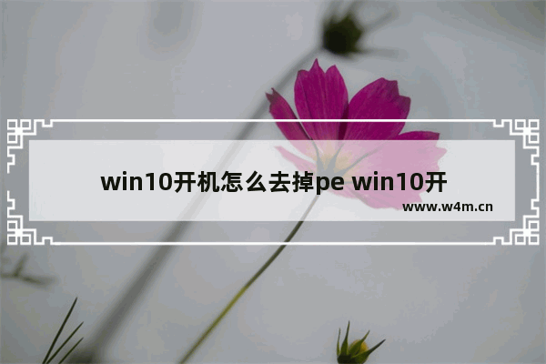 win10开机怎么去掉pe win10开机怎么去掉输入pin