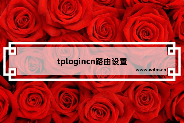 tplogincn路由设置