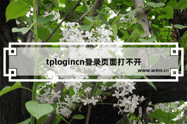 tplogincn登录页面打不开