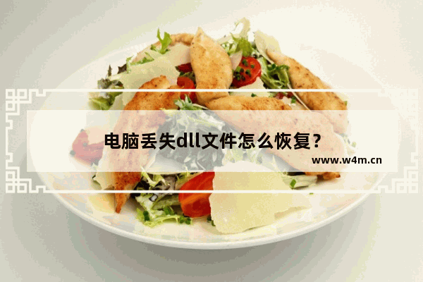 电脑丢失dll文件怎么恢复？