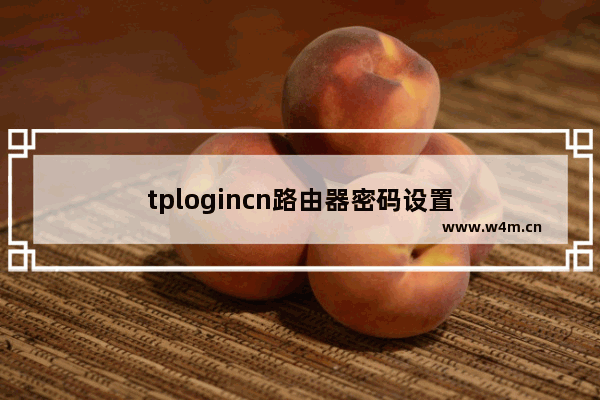 tplogincn路由器密码设置