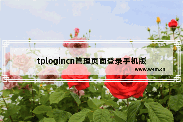 tplogincn管理页面登录手机版