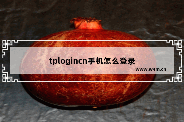 tplogincn手机怎么登录