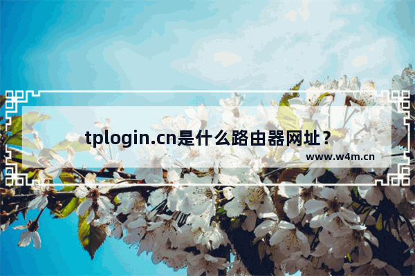 tplogin.cn是什么路由器网址？