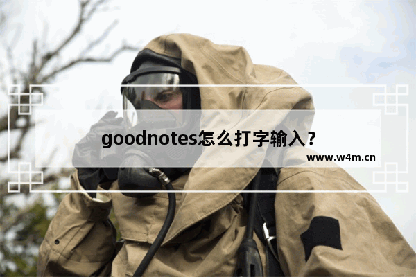 goodnotes怎么打字输入？