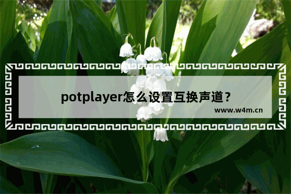 potplayer怎么设置互换声道？