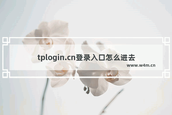 tplogin.cn登录入口怎么进去