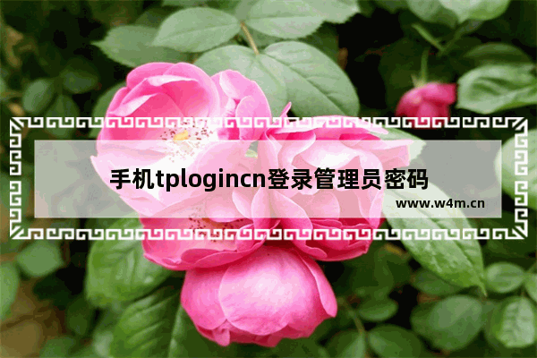 手机tplogincn登录管理员密码