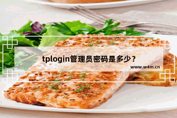 tplogin管理员密码是多少？