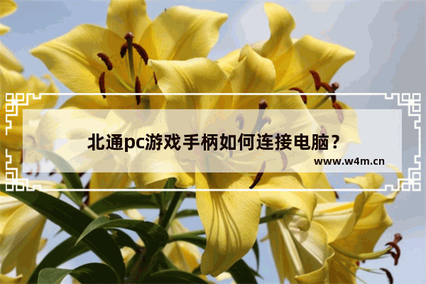 北通pc游戏手柄如何连接电脑？