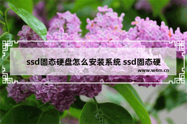 ssd固态硬盘怎么安装系统 ssd固态硬盘怎样安装