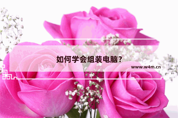 如何学会组装电脑？