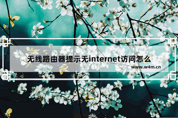 无线路由器提示无internet访问怎么办