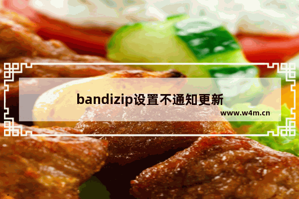 bandizip设置不通知更新